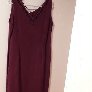 Cut loose linnen dress euc